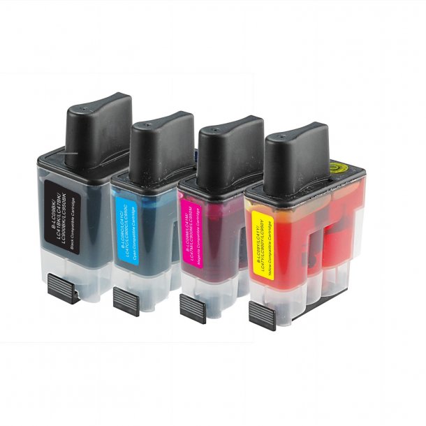 Brother LC900 Ink Cartridges Combo Pack 4 pcs - Compatible - BK/C/M/Y 77,5 ml