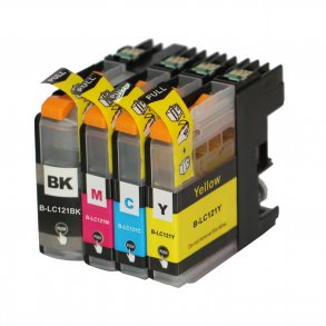 Pixojet ink cartridges Brother LC 121, 4 pcs. discount pack 45 ml