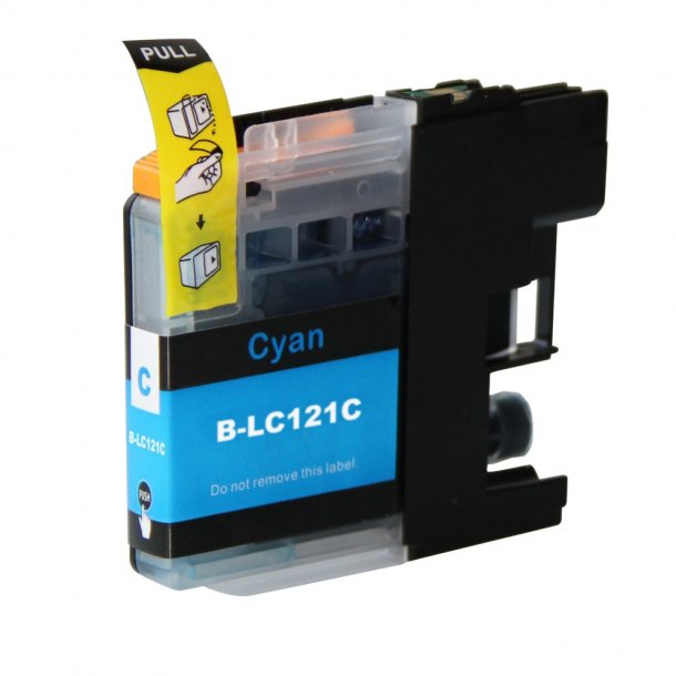 Brother LC 121 C Cyan kompatibel blkpatron (10 ml)