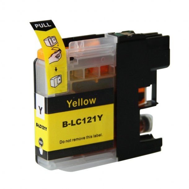 Brother LC121Y (10 ml) Yellow, Compatible Ink Cartridge