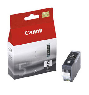 Køb Canon PGI 5 BK med chip, sort blækpatron, Original, 26ml - Pris 164.00 kr.
