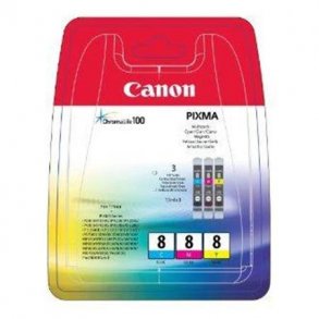Canon CLI 8 - 0621B029 blkpatroner 3 stk. sampak 29,4 ml, original