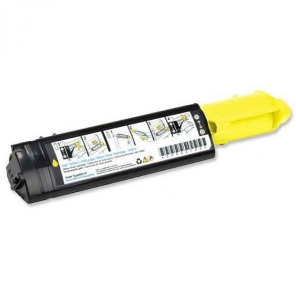 DELL HG308 Y (593-10053) Lasertoner, gul, Original, 8000 sidor