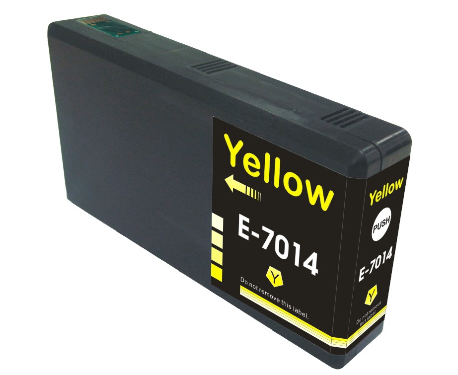 Køb Epson T7014 Y  blækpatron - Kompatibel - Gul 36 ml C13T70144010 - Pris 55.00 kr.