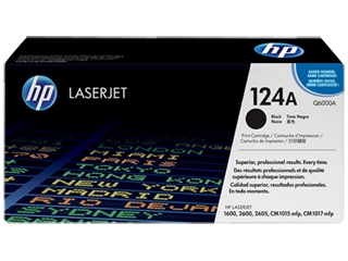 HP 124A BK Toner – Q6000A Original – Svart 2500 sider