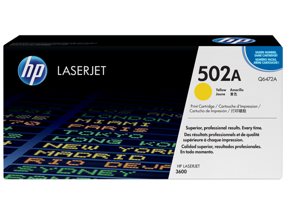 HP 502A Y Toner – Q6472A Original – Gul 4000 sider