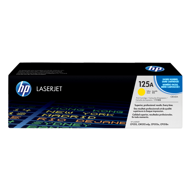 HP 125A Toner - CB542A Original - Gul 1400 sider