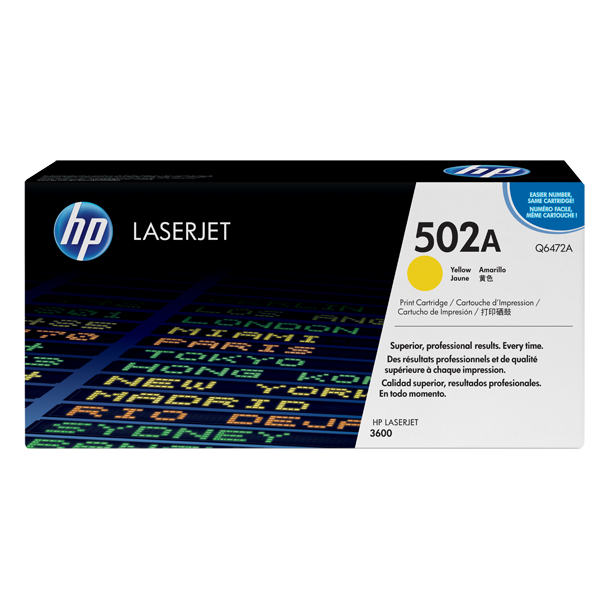 HP Q6472A Y gul Lasertoner, Original