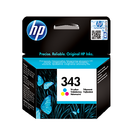 Køb HP 343 C PSC 2610 - C8766EE Original - Farve 7 ml - Pris 529.00 kr.