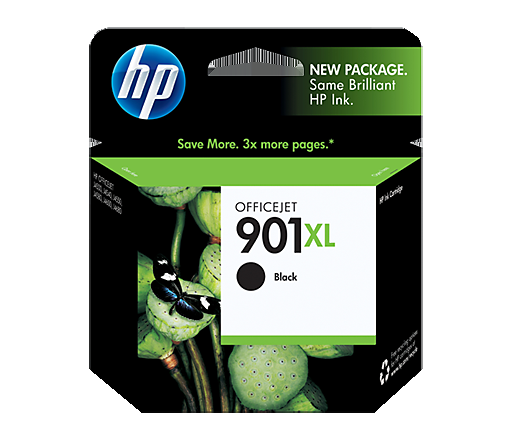 Køb HP 901 XL BK (CC654AE) med chip, sort blækpatron, Original (14 ml) - Pris 429.00 kr.