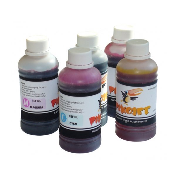 HP CISS Refill Single colour, set, 5 x 100 ml.