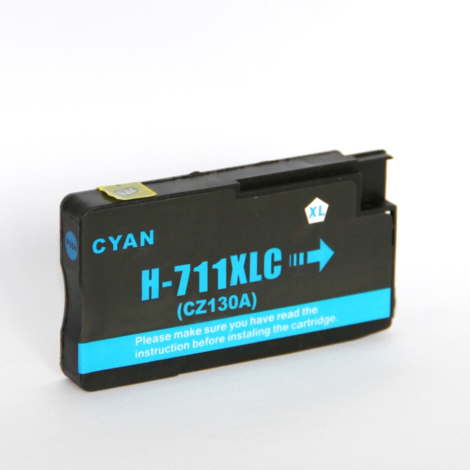 Køb HP 711 XL C (CZ130A) Cyan kompatibel blækpatron (30 ml) - Pris 69.00 kr.