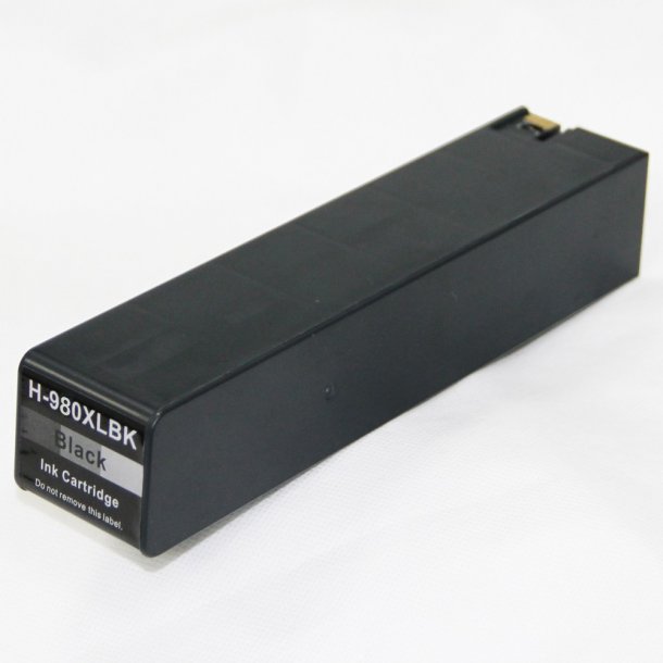 HP 980 XL blkpatron  - D8J10A Kompatibel - Sort 170 ml