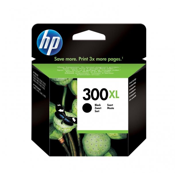 HP 300 XL BK -CC641EE svart blckpatron, Original, 12 ml