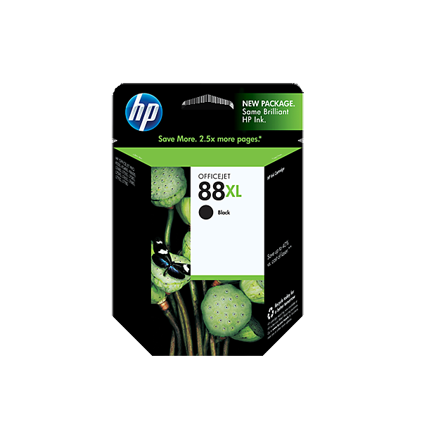 HP 88 XL BK (C9396AE) Black Ink Cartridge, Original, 58 ml