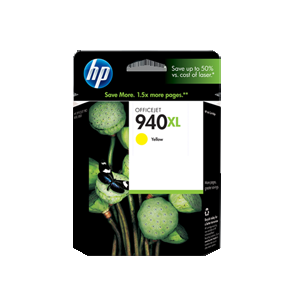 HP 940 XL Y med chip C4909AE Original bläckpatron -28 ml