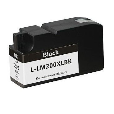 Køb Lexmark 200 XL BK  blækpatron - Kompatibel - Sort 80 ml - Pris 103.00 kr.
