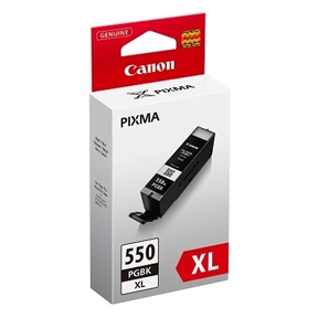 Køb Canon PGI 550 XL BK, med chip. sort blækpatron, Original, 22ml - Pris 180.00 kr.
