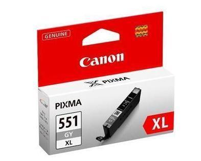 Køb Canon CLI 551 XL GY, med chip. grå blækpatron, Original, 11ml - Pris 179.00 kr.