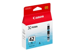 Køb Canon CLI 42 PC - 6388B001 Original - Foto Cyan 13 ml - Pris 176.00 kr.