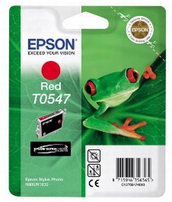 Køb Epson T0547 R - C13T05474010 Original - Rød 400 sider - Pris 219.00 kr.