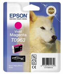 Køb Epson T0963 M - C13T09634010 Original - Magenta 11,4 ml - Pris 228.00 kr.