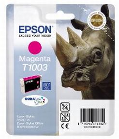 Køb Epson T1003 M - C13T10034010 Original - Magenta 25,9 ml - Pris 179.00 kr.