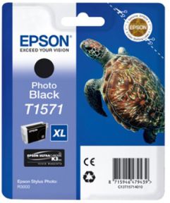 Køb Epson 1571 PBK - C13T15714010 Original - Foto Sort 25,95 ml - Pris 299.00 kr.