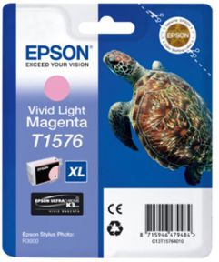 Køb Epson T1576 LM - C13T15764010 Original - Lys Magenta 25,95 ml - Pris 299.00 kr.