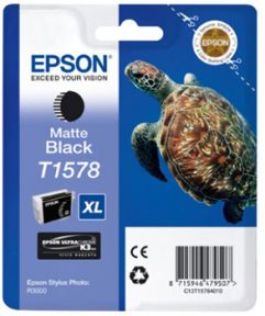 Køb Epson T1578 MBK - C13T15784010 Original - Matte Sort 25,95 ml - Pris 299.00 kr.