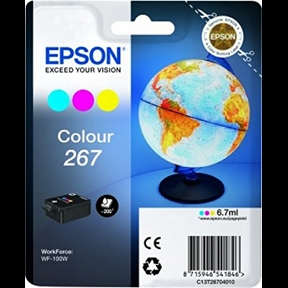 Køb Epson 267 C - C13T26704010 Original - Farve 5,95 ml - Pris 169.00 kr.