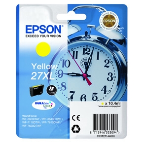 Epson 27XL T2714 Y - C13T27144012 Original - Gul 10,4 ml