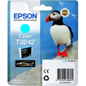 Køb Epson T3242 C - C13T32424010 Original - Cyan 14 ml - Pris 159.00 kr.