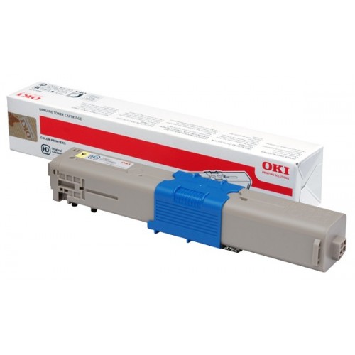 Billede af OKI C 310/330/500 Y lasertoner - 44469704 Original - Gul 2000 sider hos Pixojet