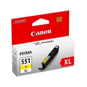 Canon CLI 551 XL - 6446B001 blkpatron gul 11 ml, original