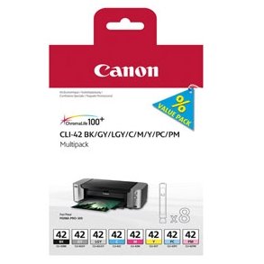 Canon CLI 42 - 6384B010 blkpatroner, 8 stk. sampak 104 ml, original