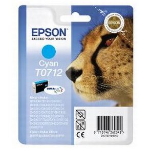 Epson bläckpatron T0712 - C13T07124012 cyan 5,5 ml, original