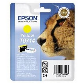 Epson bläckpatron T0714 - C13T07144012 gul 5,5 ml, original