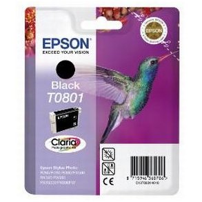 Epson bläckpatron T0801 - C13T08014011 svart 7,4 ml, original