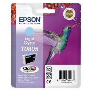 Epson bläckpatron T0805 - C13T08054011 ljus cyan 7,4 ml, original