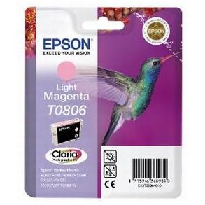 Epson bläckpatron T0806 - C13T08064011 ljus magenta 7,4 ml, original