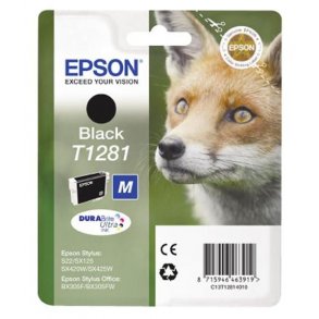 Epson bläckpatron T1281 - C13T12814012 svart 5,95 ml, original