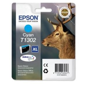 Epson bläckpatron T1302 XL - C13T13024012 cyan 10 ml, original