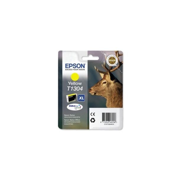 Epson T1304 XL Y - C13T13044010 Original - Gul 10 ml