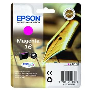 Epson bläckpatron T1623 - C13T16234012 magenta 3,1 ml, original