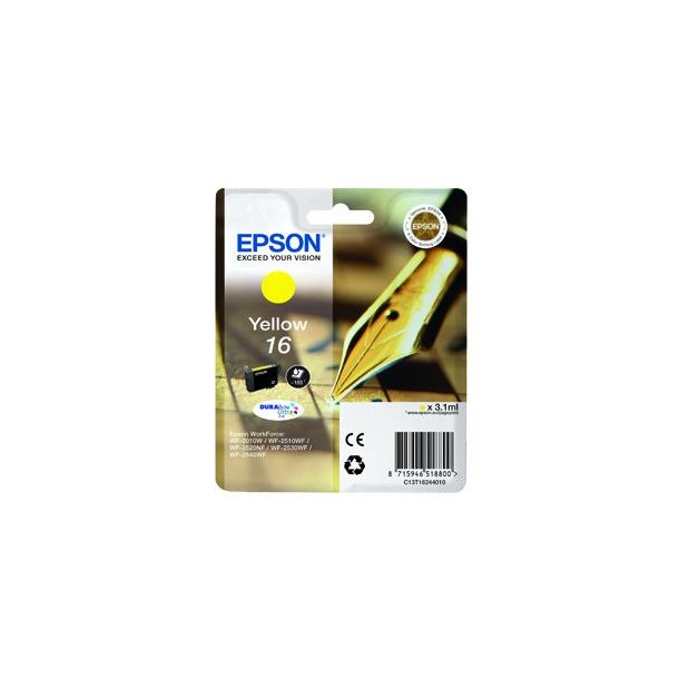 Epson T1624 Y&nbsp;(C13T16244012) Gul Bl&auml;ckpatron, Original