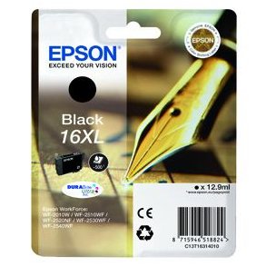 Epson bläckpatron T1631 - C13T16314012 svart 12,9 ml, original