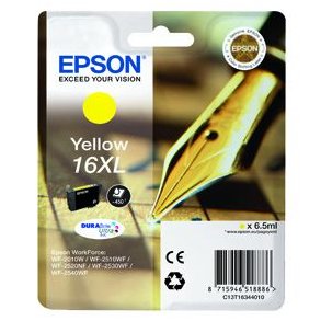Epson bläckpatron T1634 - C13T16344012 gul 6,5 ml, original