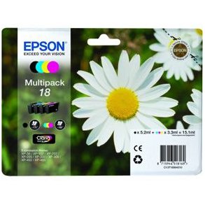 Epson bläckpatroner T1806 - C13T18064012, 4 st. multipack 15,1 ml, original