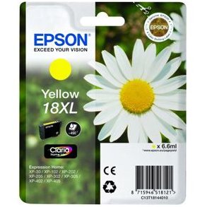 Epson bläckpatron T1814 - C13T18144012 gul 6,95 ml, original